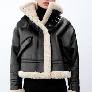 NWOT Zara aviator jacket